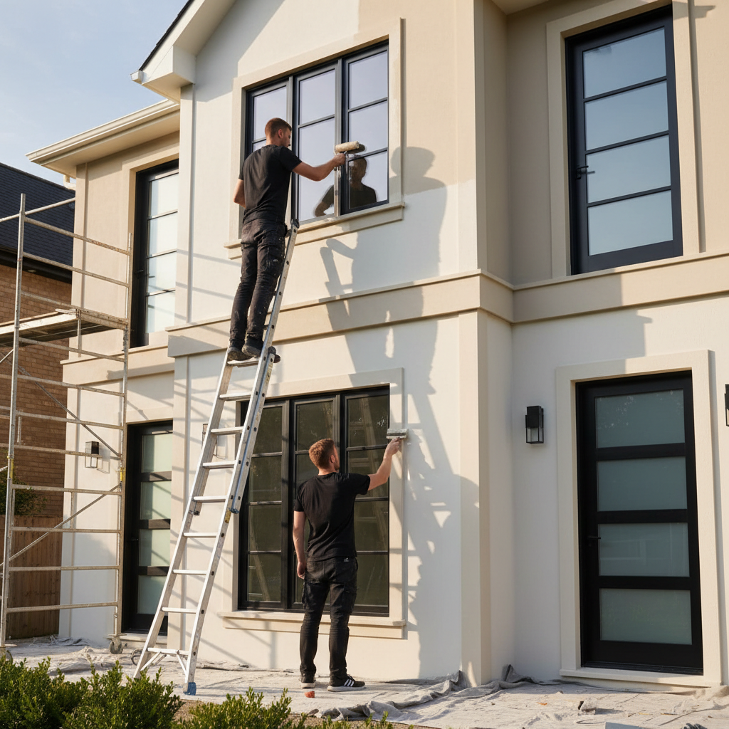 Firefly Gemini-Flash 2-employe-s-professionels-qui-peinture-la-facade-exte-rieur-d-une-maison-Les-2-employe-691681
