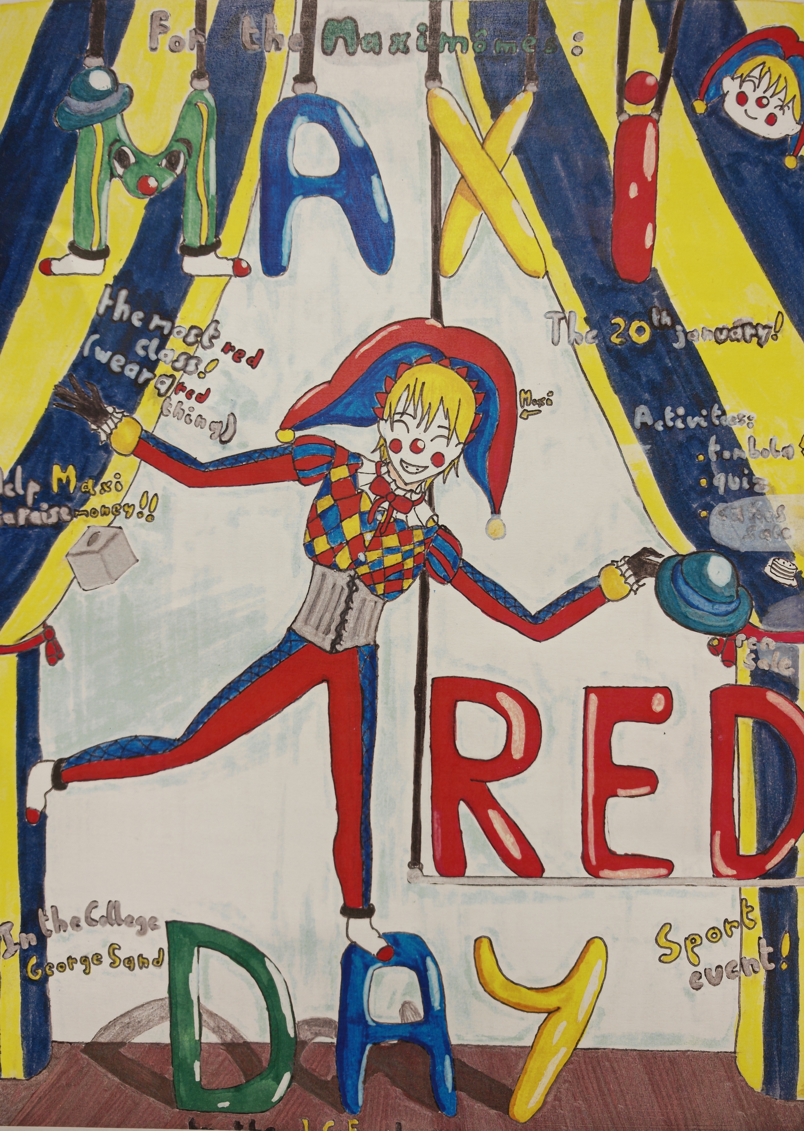 Maxi Red Day : La solidarité se pare de rouge au Collège George Sand !