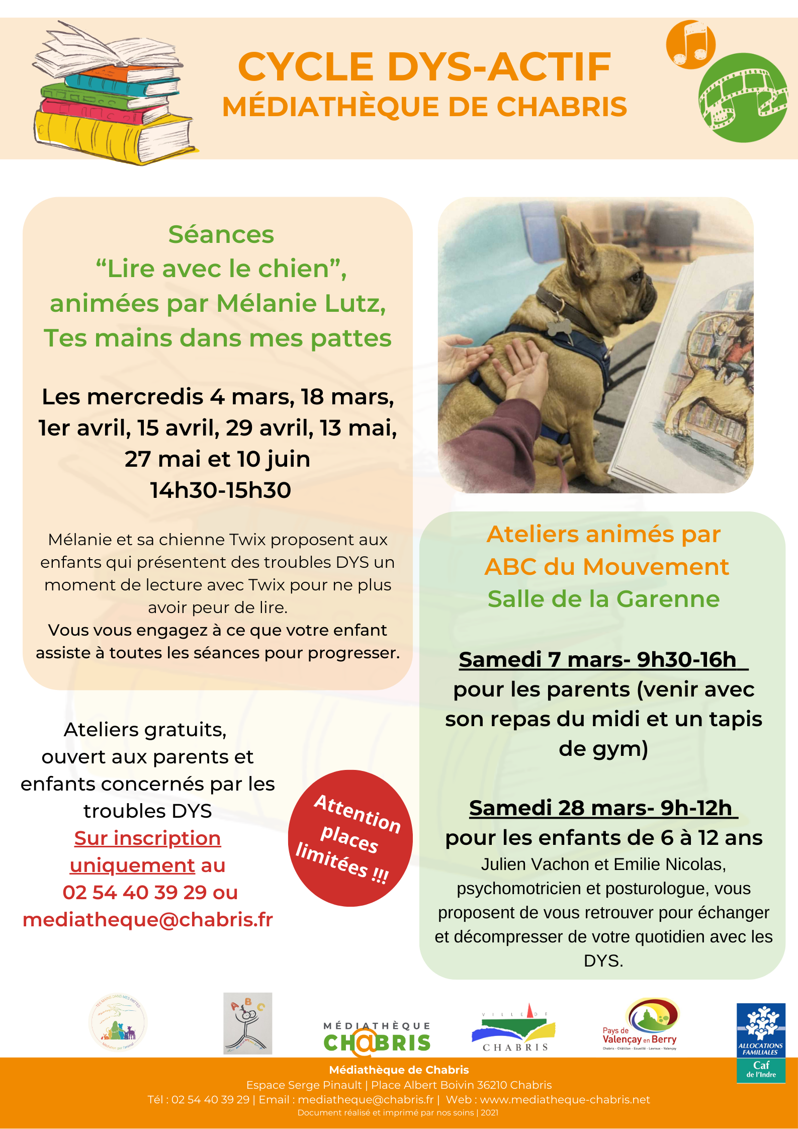 Médiathèque : café DYS-ACTIF