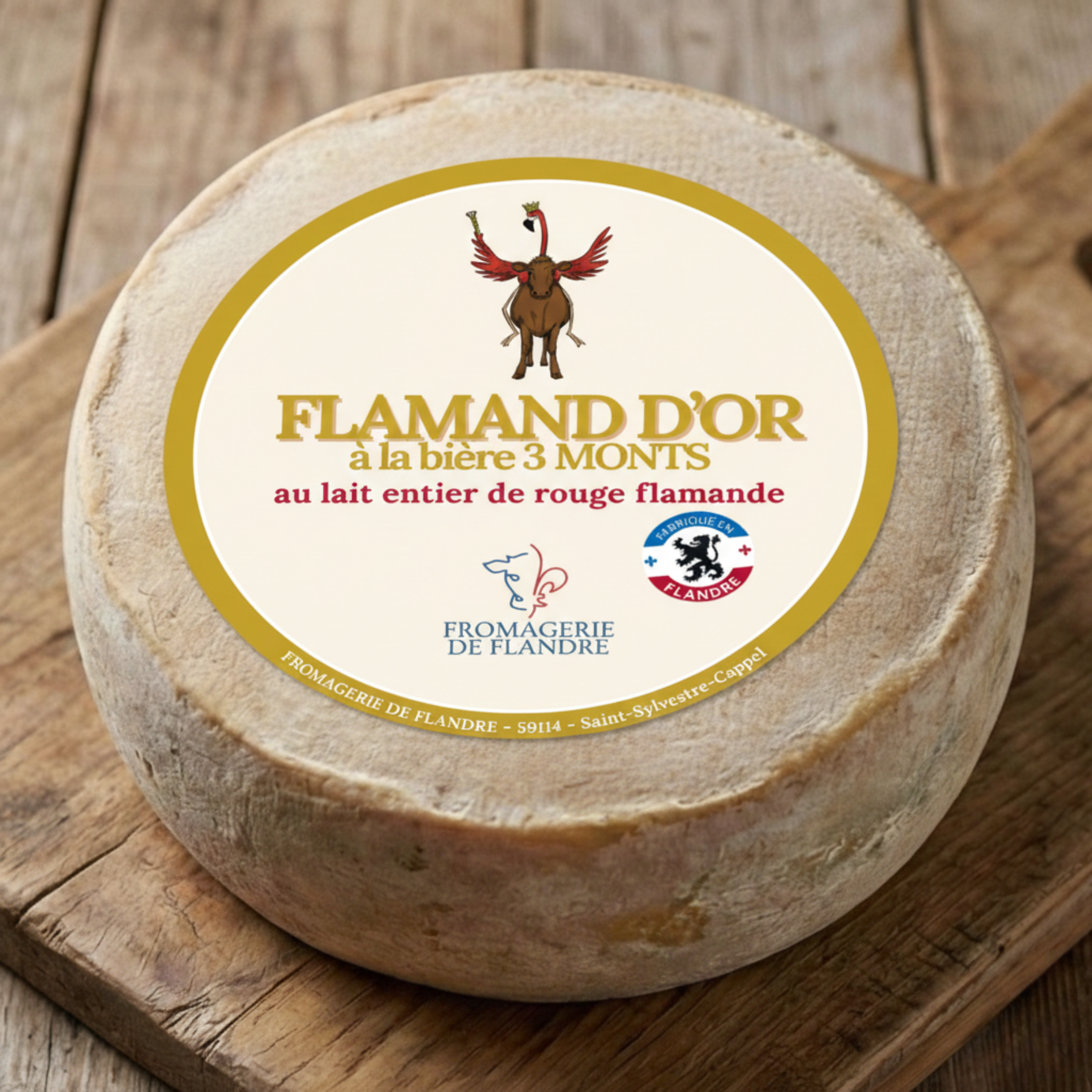 Mimolette blanche flamand dor biere meule