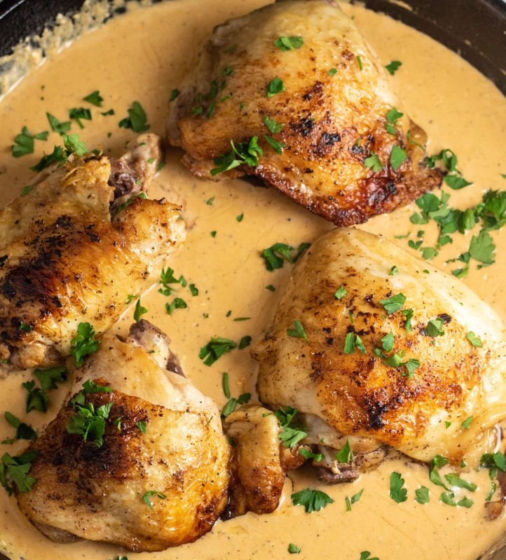 Poulet-au-riesling