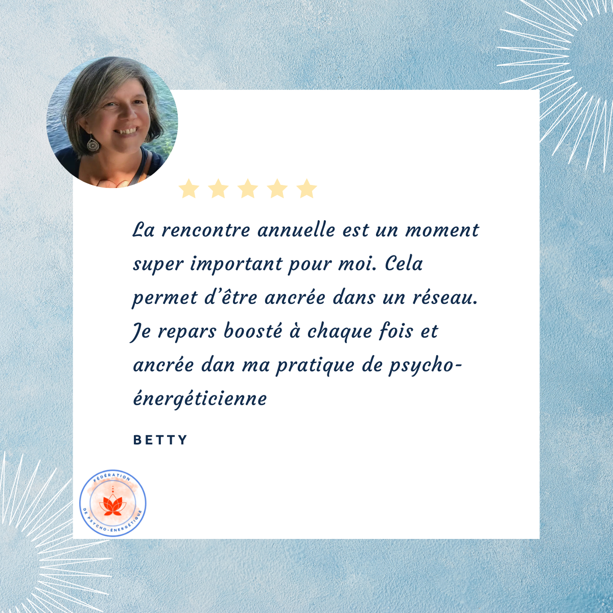 Post linkedin temoignages avis clients moderne bleu jaune blanc 1 