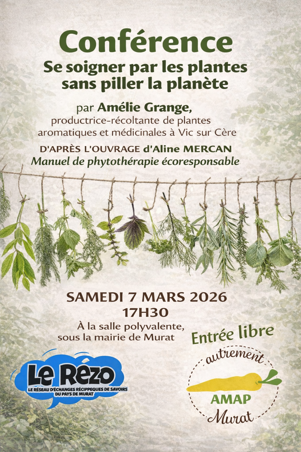 Conférence "Se soigner par les plantes sans piller la planète"