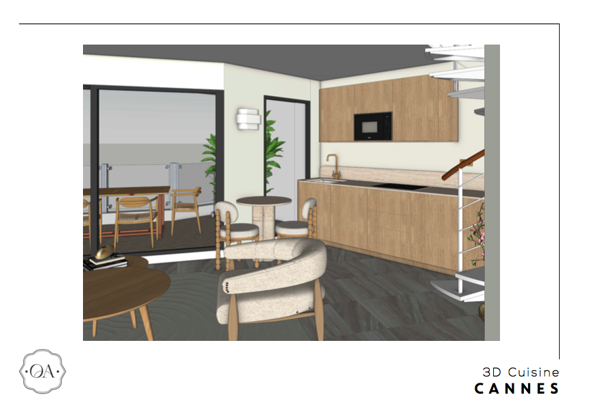 3d réalisées le bureau d' architecture d'intérieur Ornella Abouaf