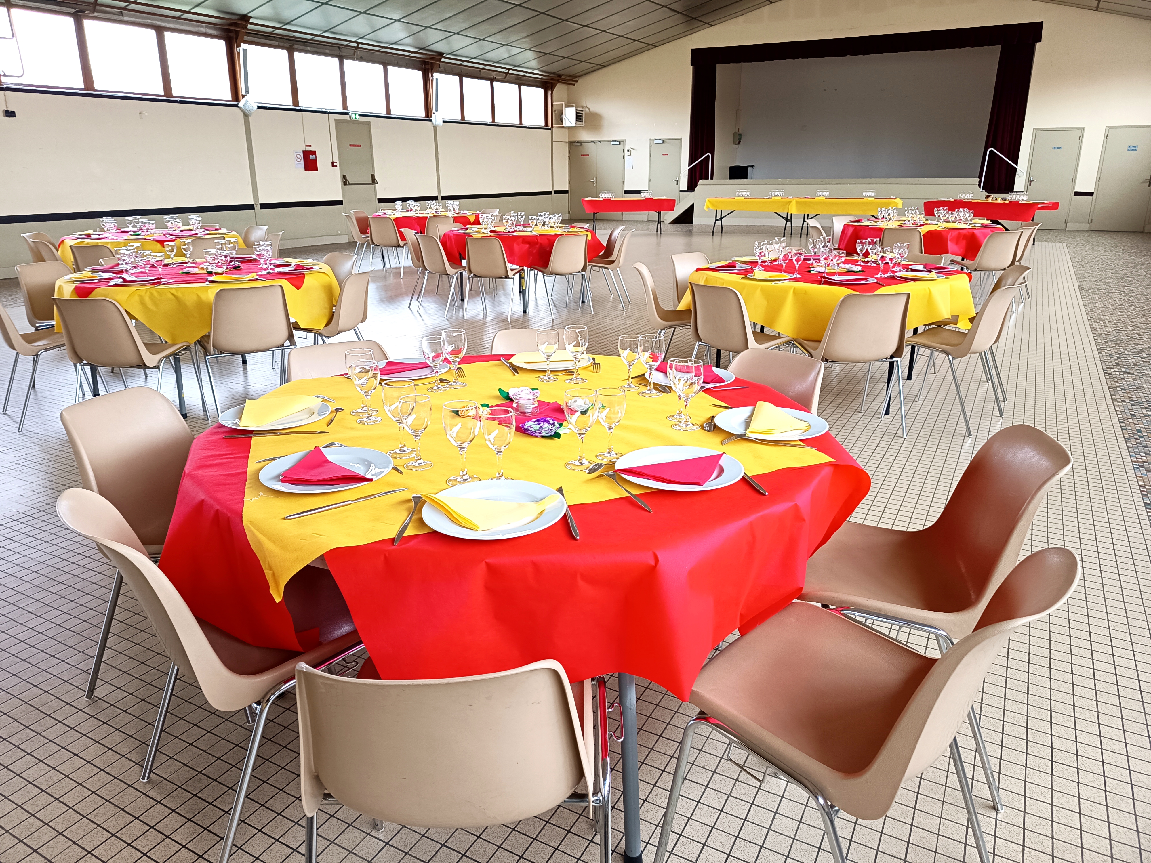 Soiree annuelle salle deco