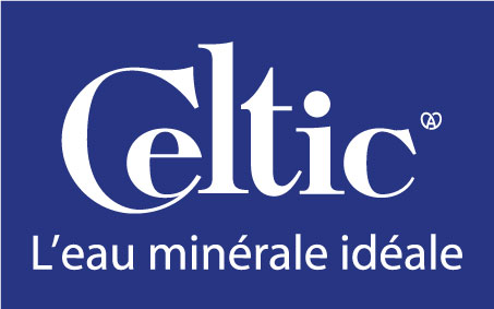 Logo celtic alsace blanc sur fond bleu