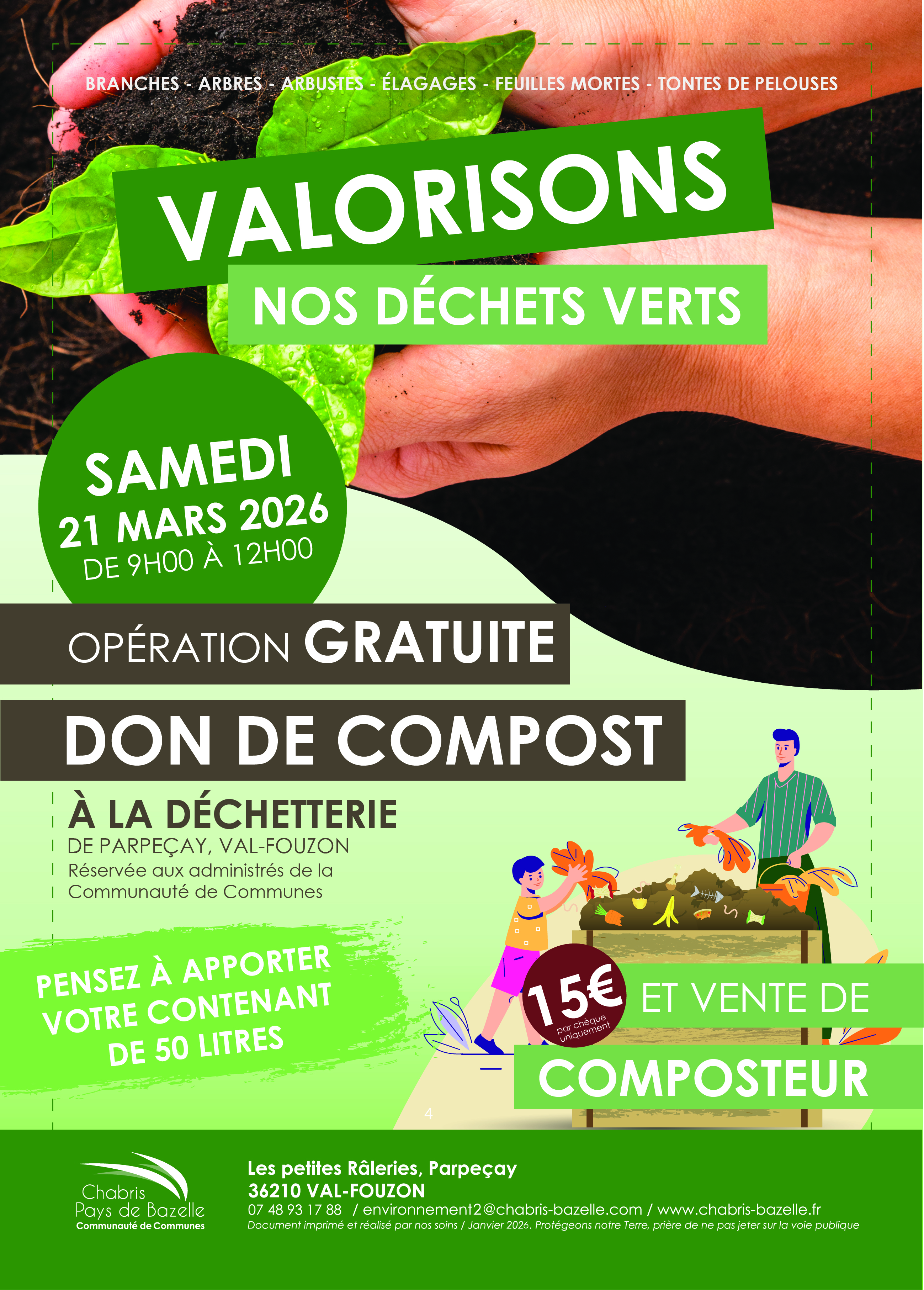 Déchetterie : don de compost