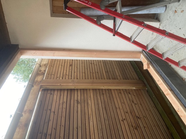 Avo renovation isolation d un garage aux ponts de ce maconnerie surbots menuiserie porte fenetre bardage 14