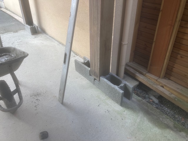 Avo renovation isolation d un garage aux ponts de ce maconnerie surbots menuiserie porte fenetre bardage 7