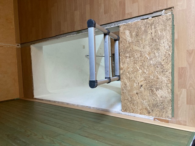 Renovation escalier tremie cloison et habillage ascenseur 15