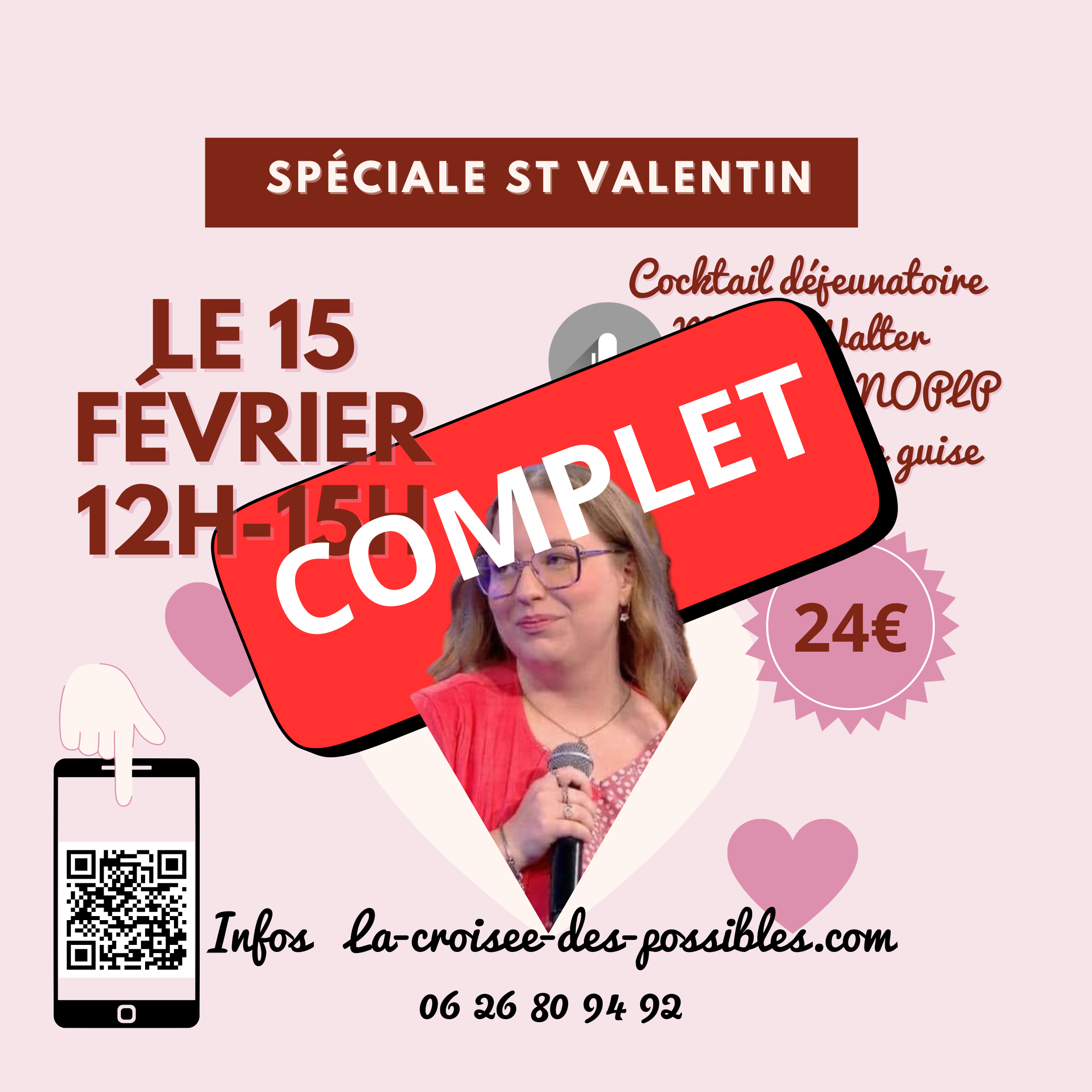 Votre événement affichera COMPLET