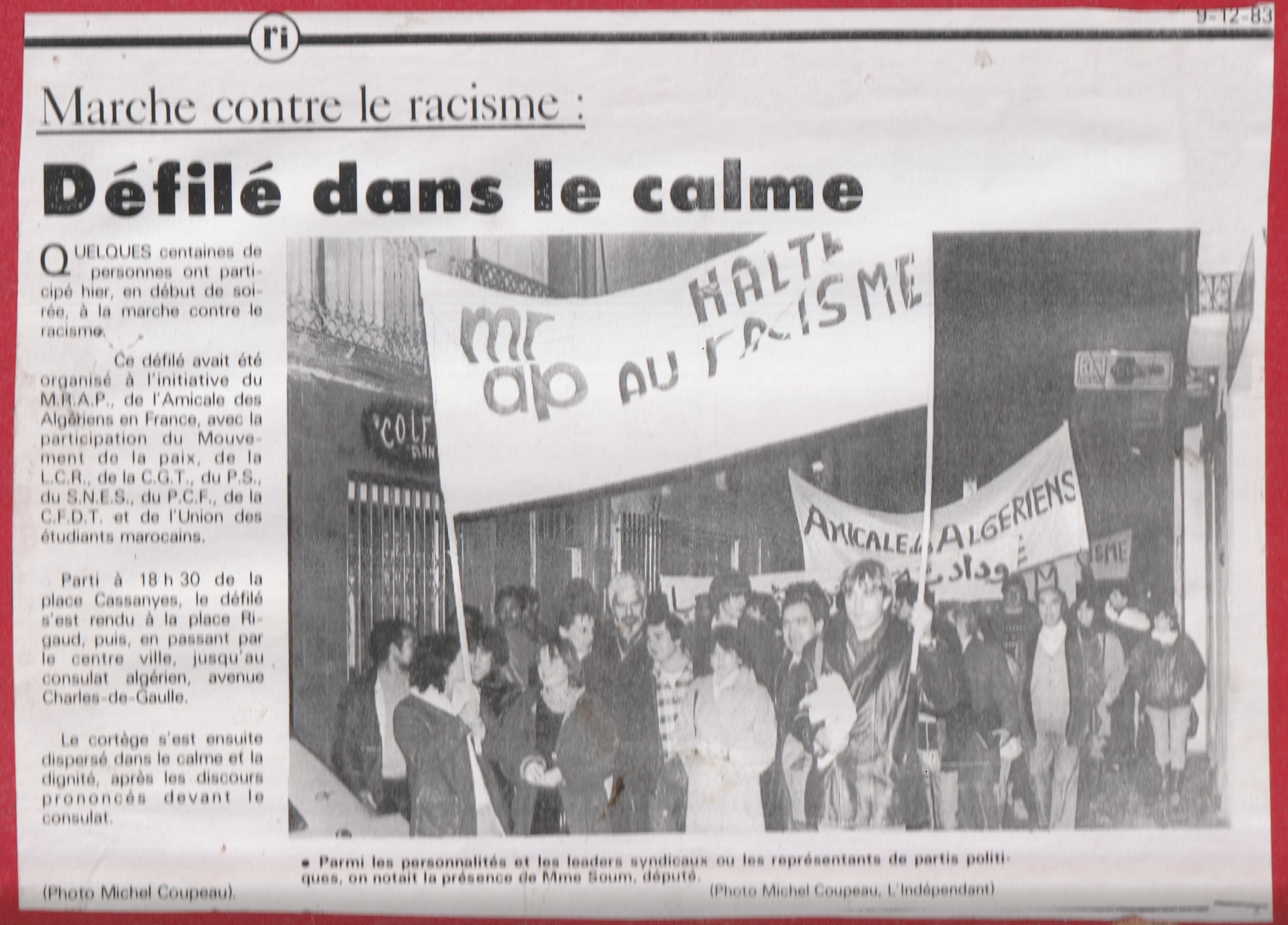 Marche contre le racisme perpignan