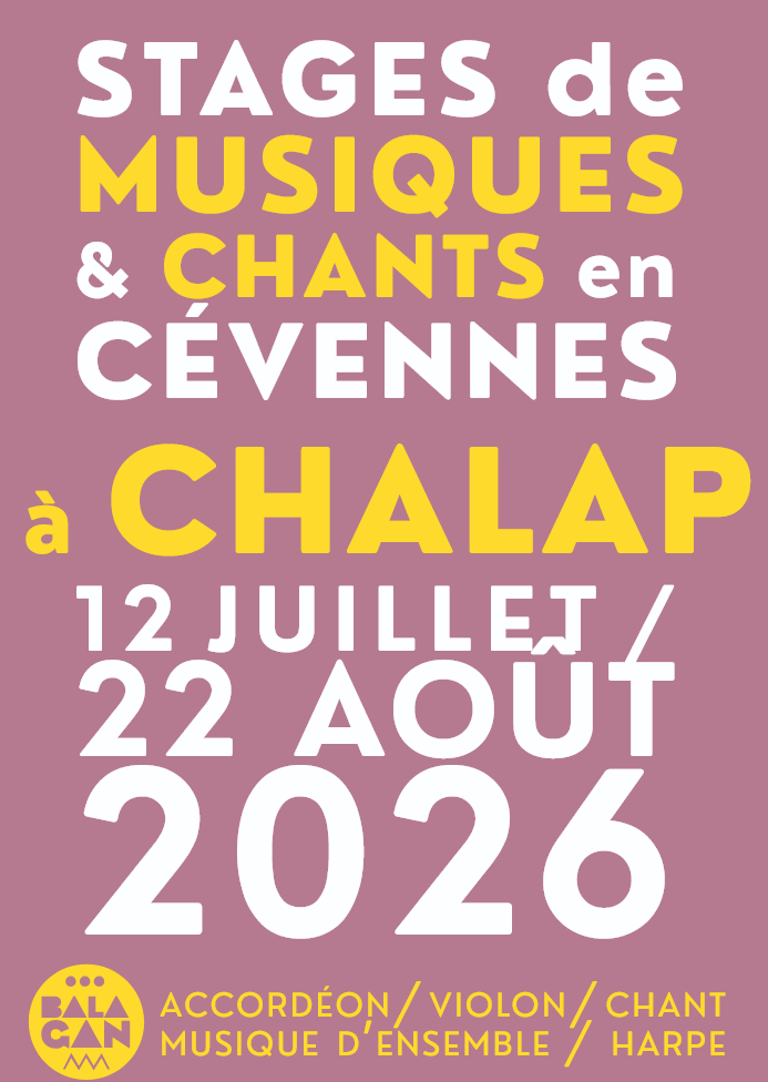 stage accordéon diatonique Chalap Cévennes Marion Evain Bruno Le Tron Didier Laloy