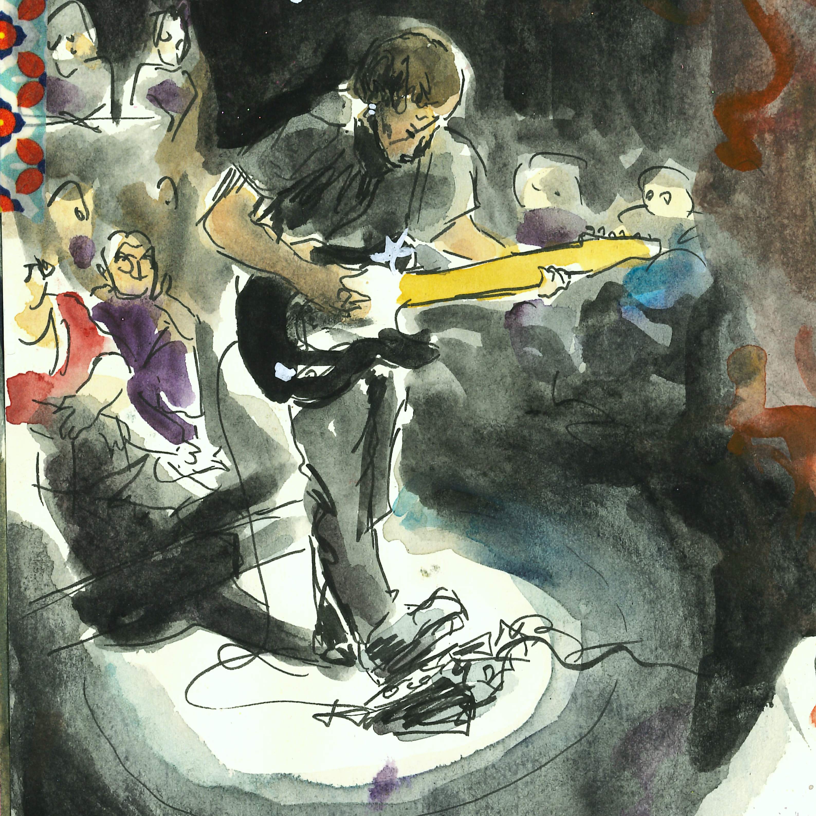 Une aquarelle de concert de l'artiste Nina Garcia