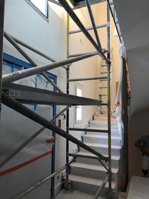 peinture des parties communes couloir, coursives, cage d'escalier