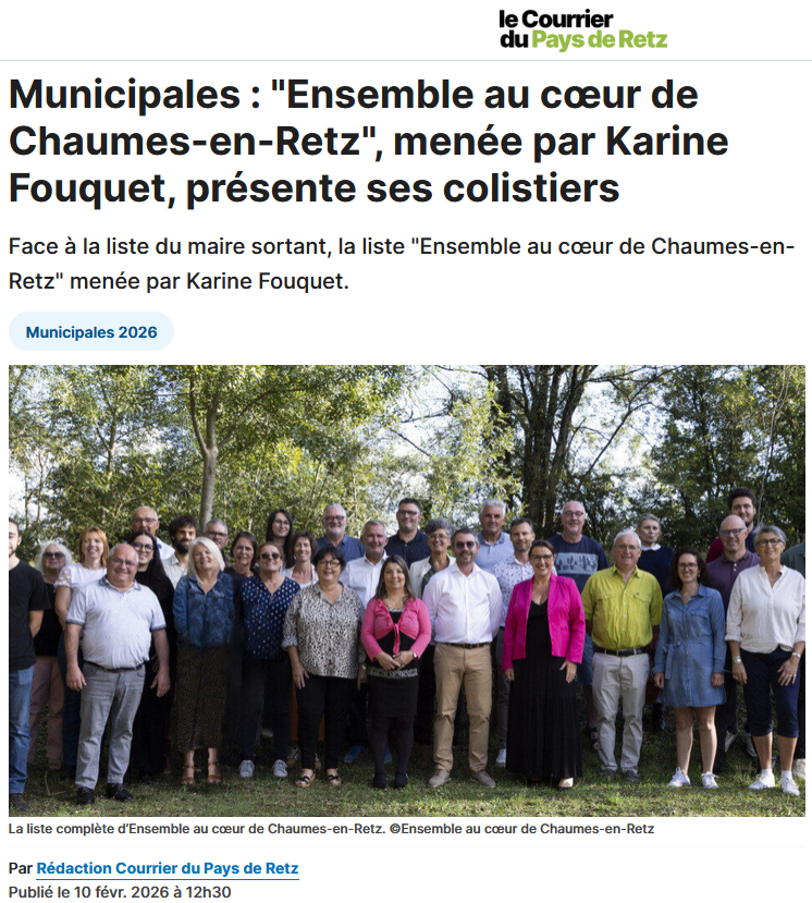 Presentation liste courrier d u pays de retz