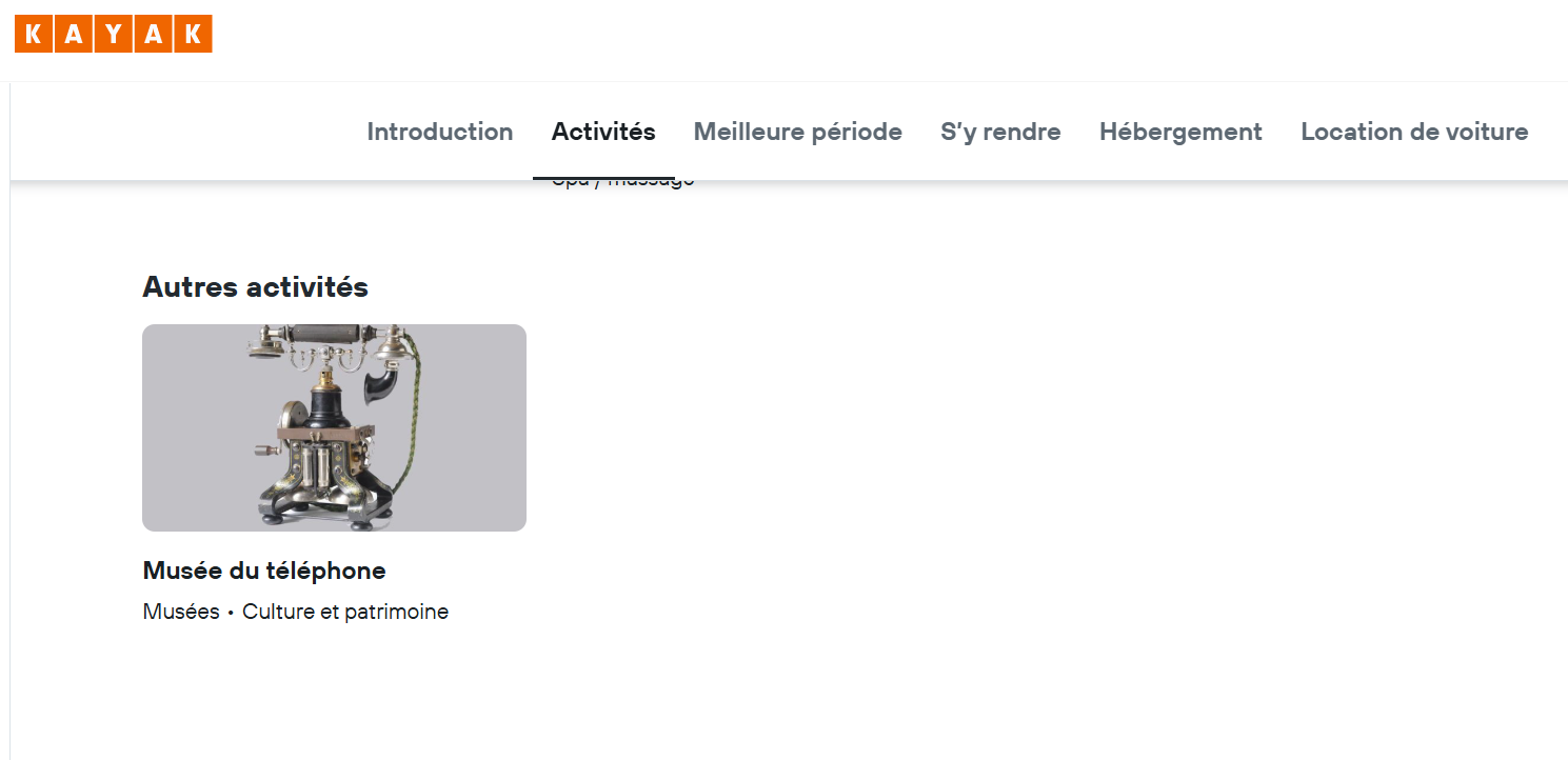 Le Musée du Téléphone sur Kayak