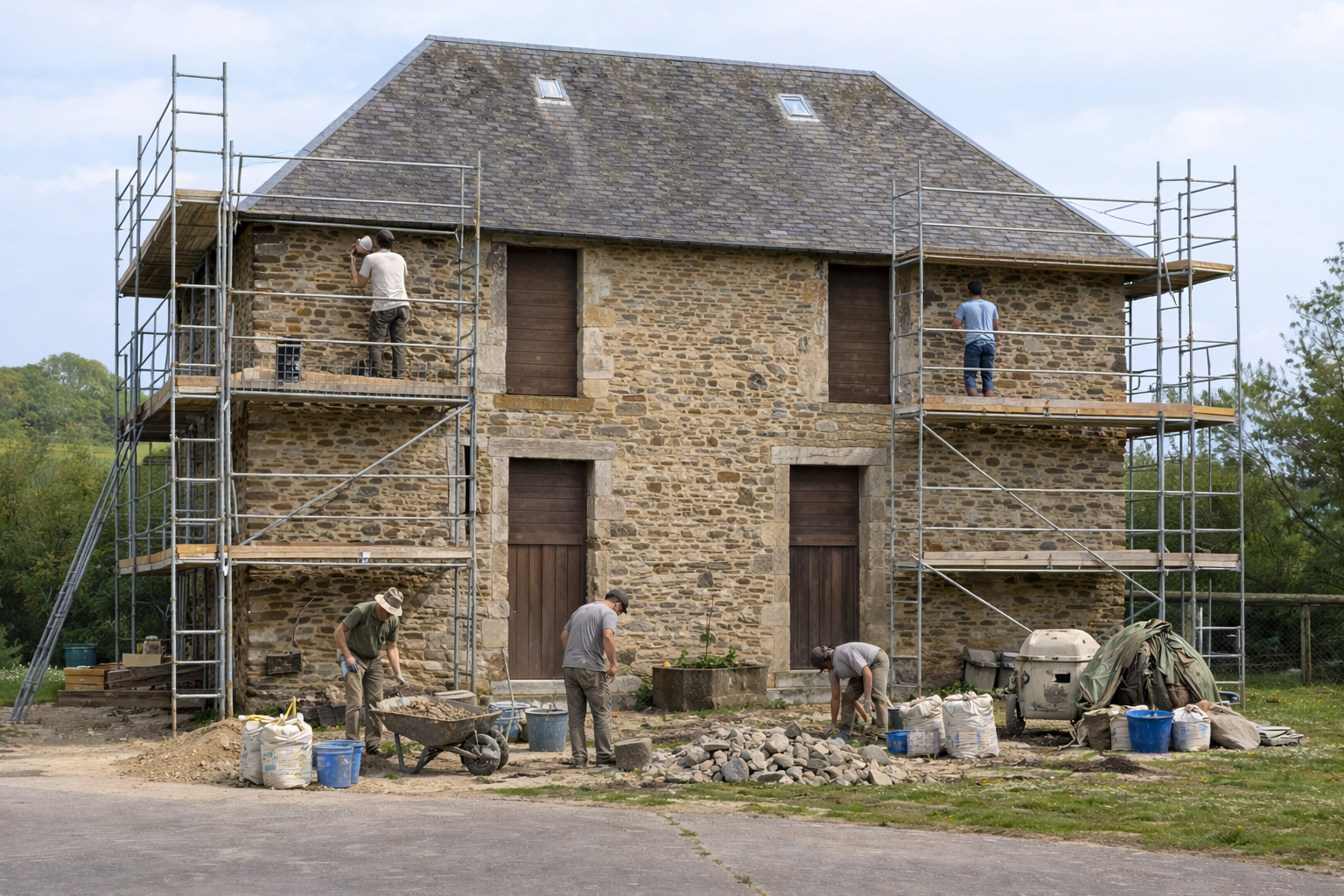 Restauration-d-une-grange-en-pierre