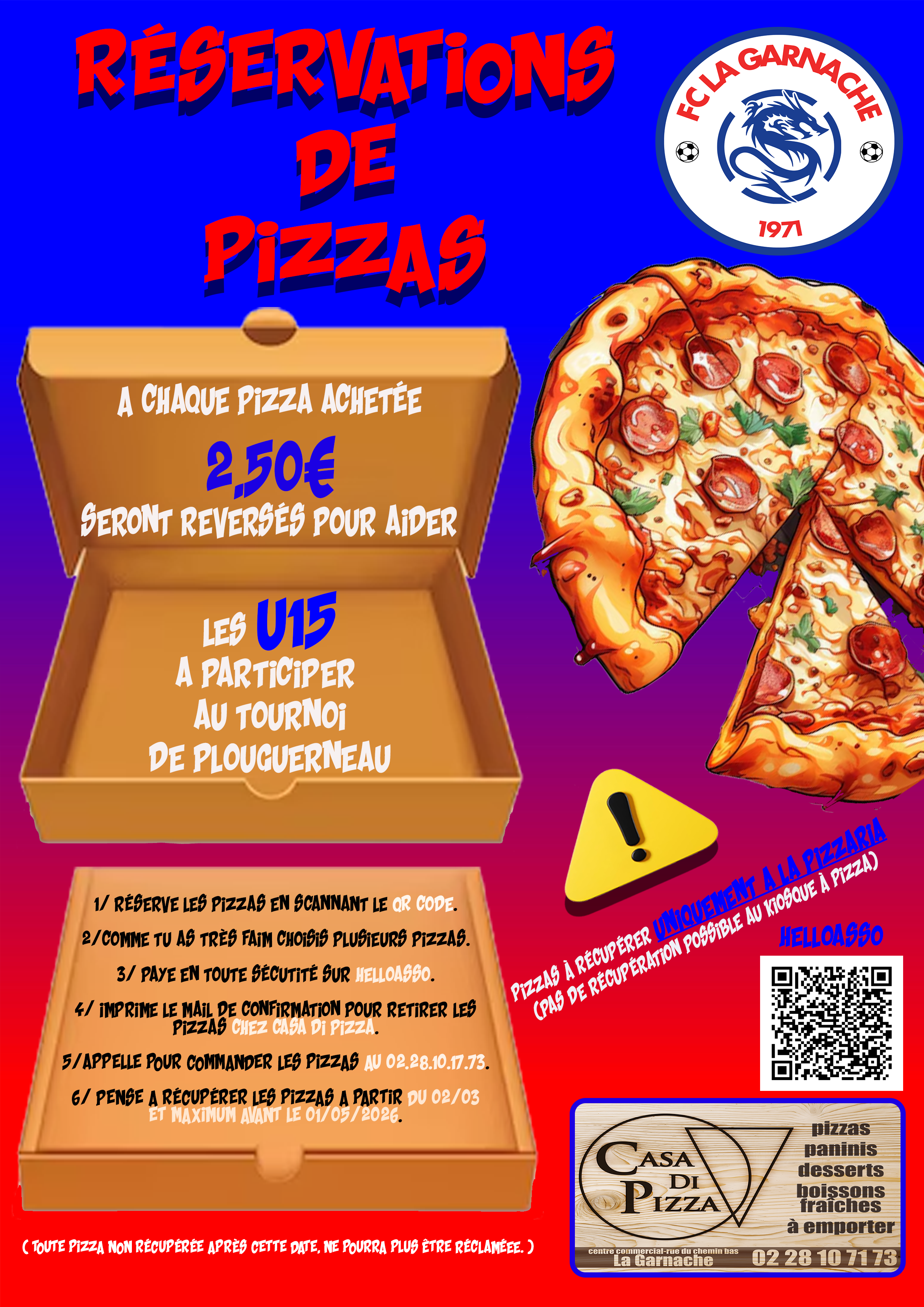 Flyers pizza u15