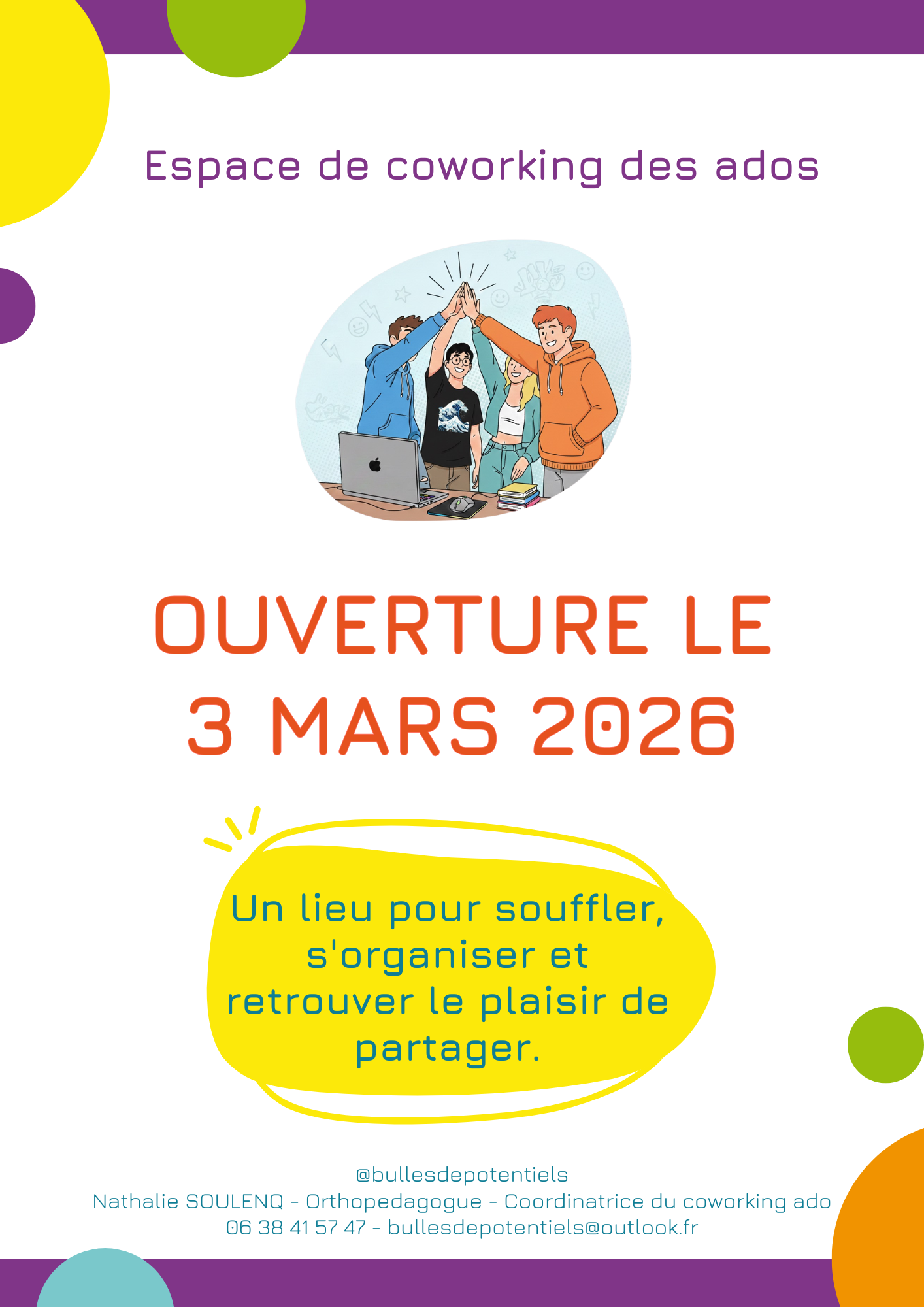 Bleu et orange moderne bonnes pratiques visioconference affiche