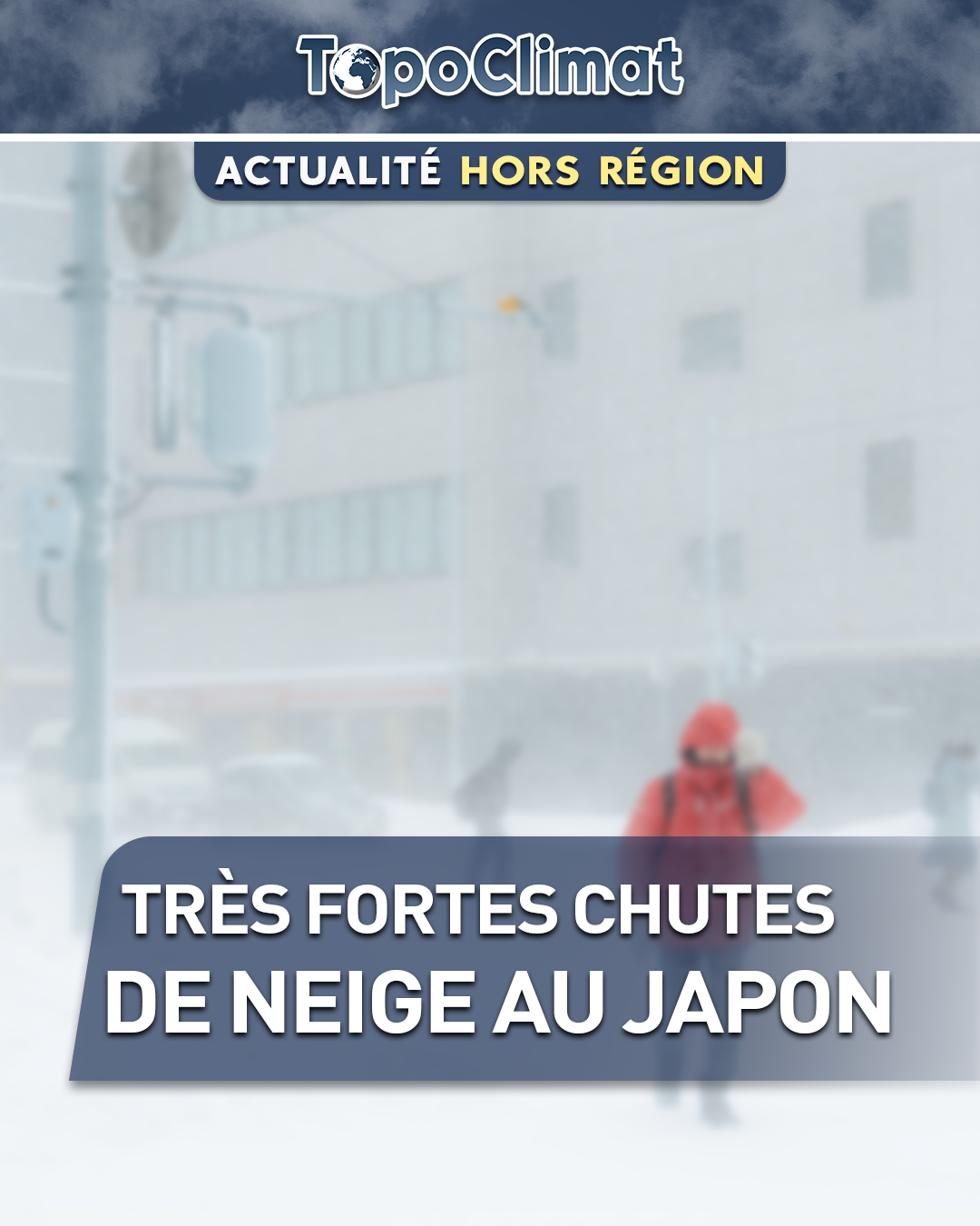 Japon : épisode de fortes chutes de neige 