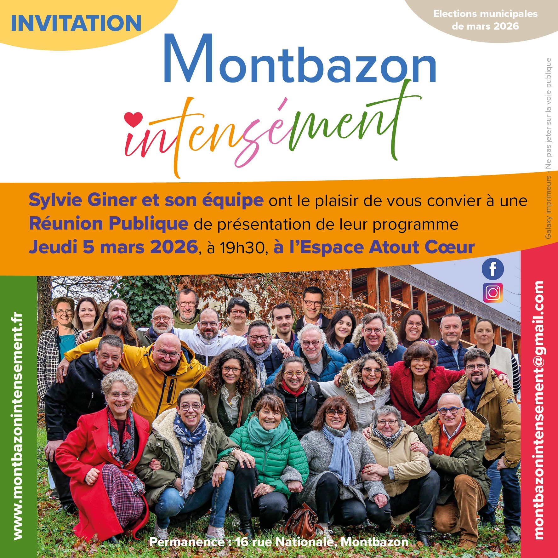 Réunion Publique Jeudi 5 mars