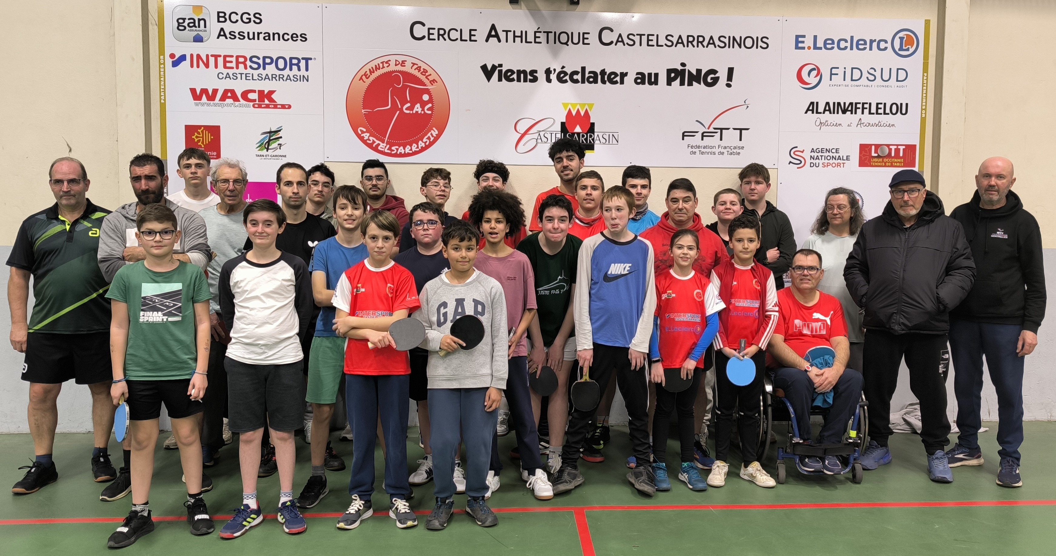 Un copieux week-end au CAC Tennis de table