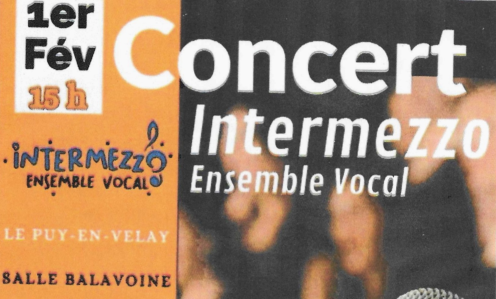 Dimanche 1er Février à 15h concert vocal Intermezzo