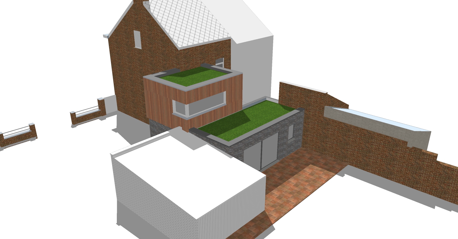 Vue aerienne laterale option d