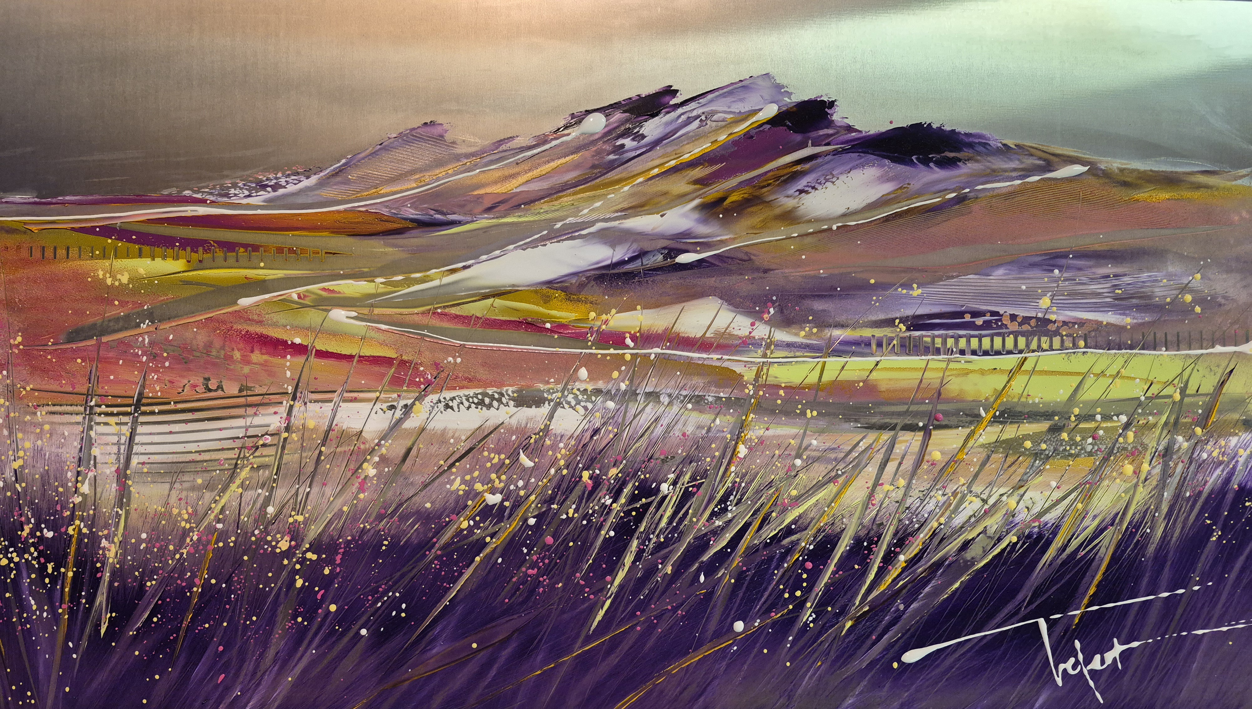 Paysage du sud 2026 metal 40x70