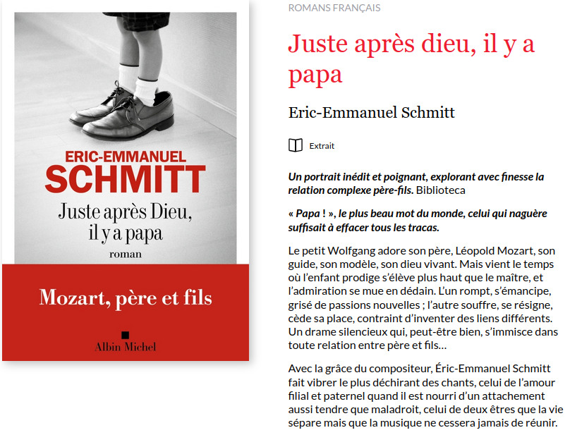 Juste après Dieu, il y a papa