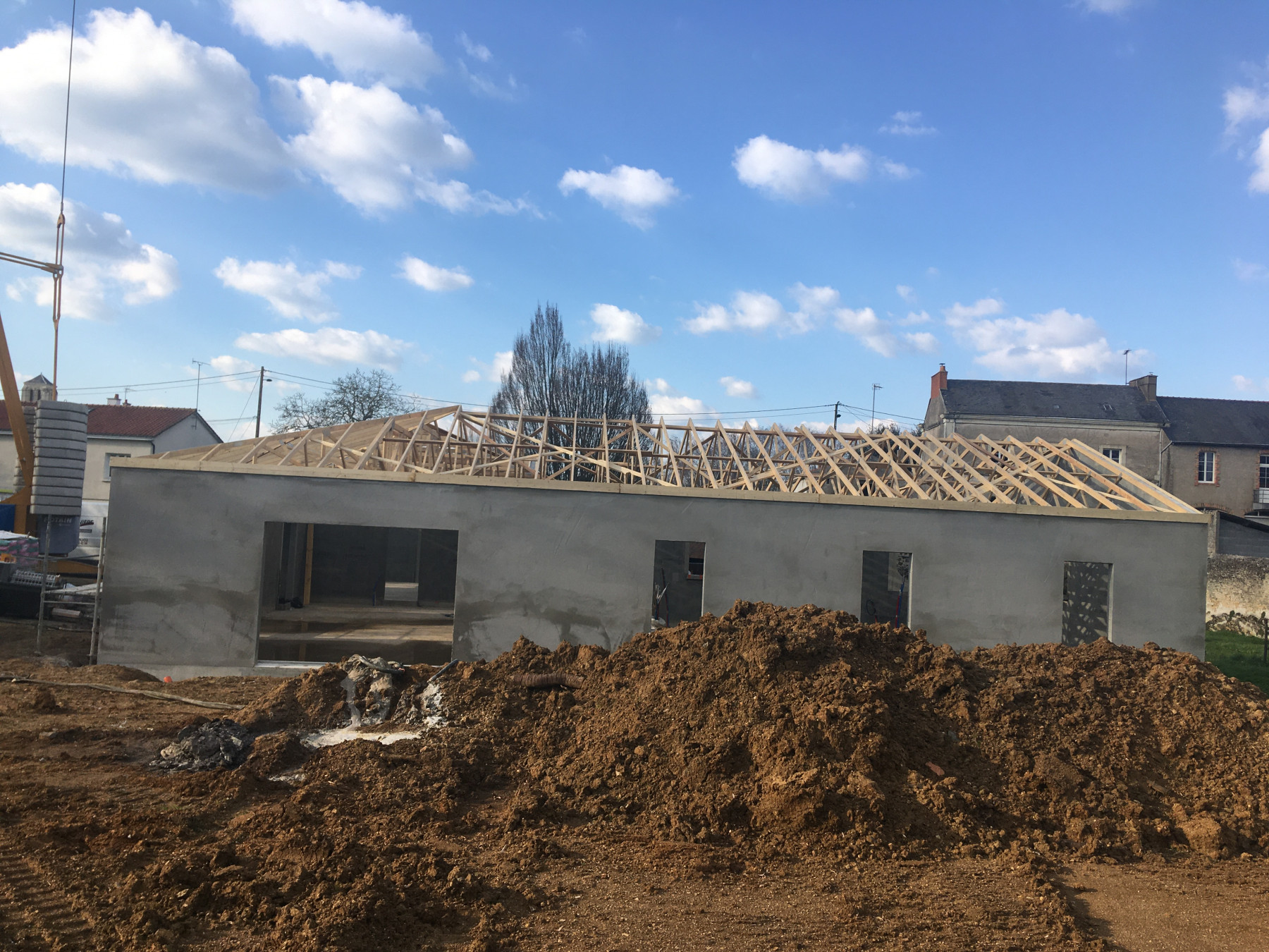 Avo renovation charpente traditionnel industriel sur cette maison neuve les ponts de ce 7