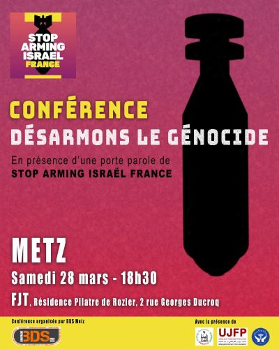 28 mars: Conférence DESARMONS LE GENOCIDE