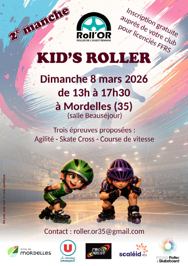 Affiche kids roller 2026