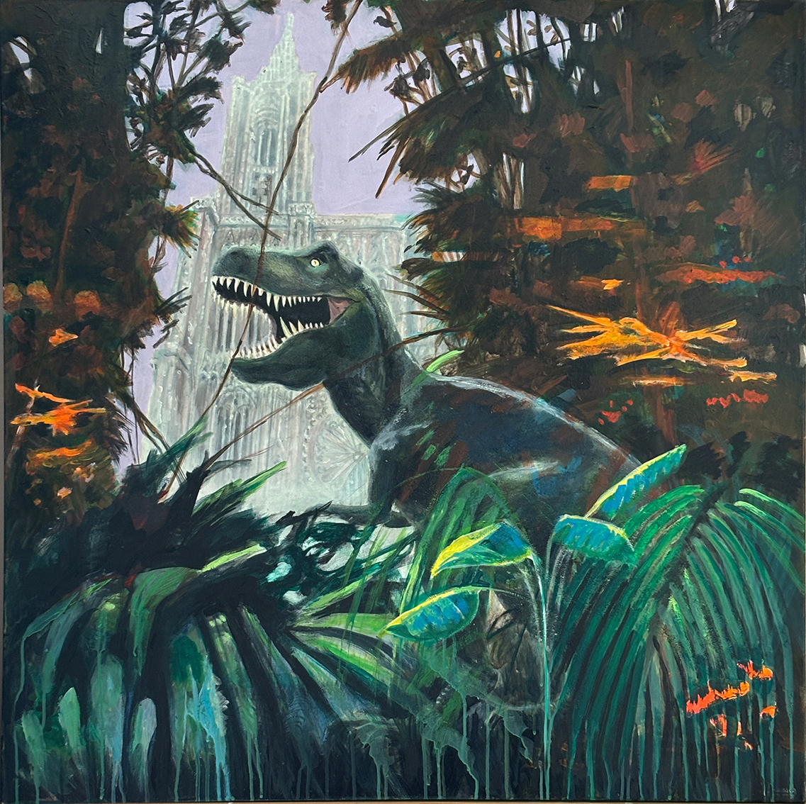 T-REX MUNDI
Acrylique sur toile 100 x 100 cm
