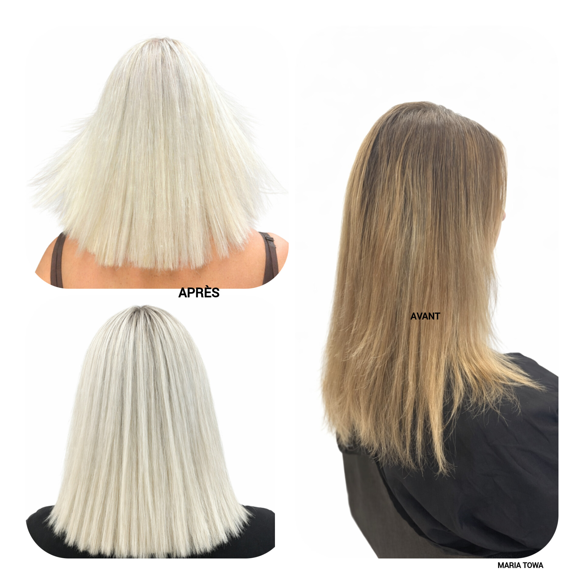 Découvrez notre expertise en balayage blond platine à Vienne avec des colorations lumineuses, modernes et élégantes réalisées sur mesure. Notre salon crée des balayages aux reflets froids et raffinés pour apporter éclat, profondeur et effet naturel à votre chevelure. Spécialistes des transformations capillaires, nous sublimons vos cheveux avec des techniques professionnelles pour un résultat blond platine tendance, harmonieux et sophistiqué.