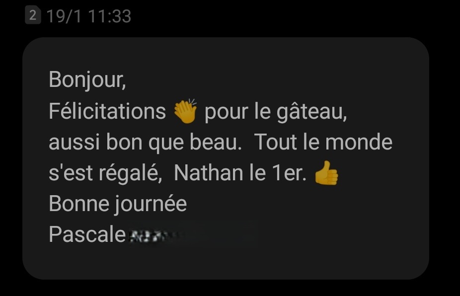 Retour pascale numbercakeroislion