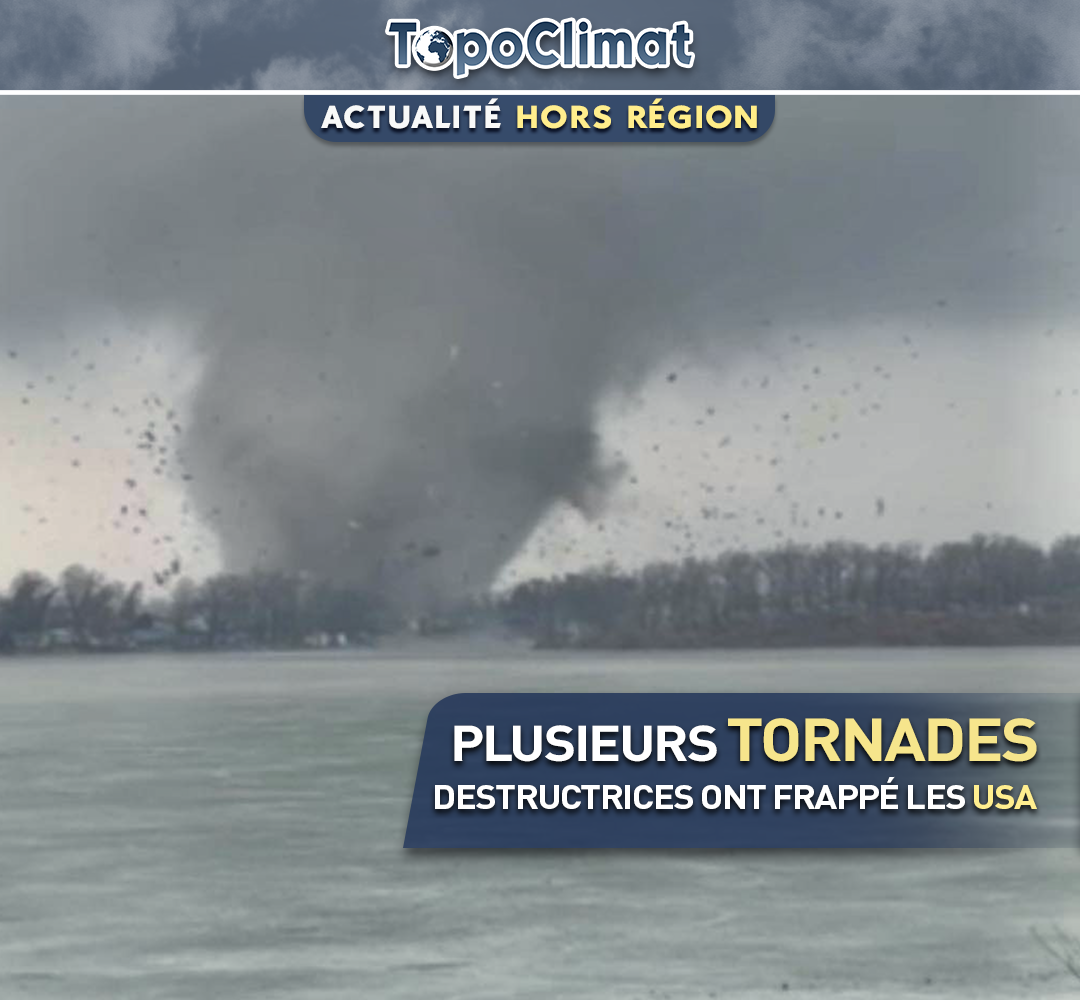 États-Unis : plusieurs tornades frappent le centre et le nord du pays, causant d'importants dégâts.