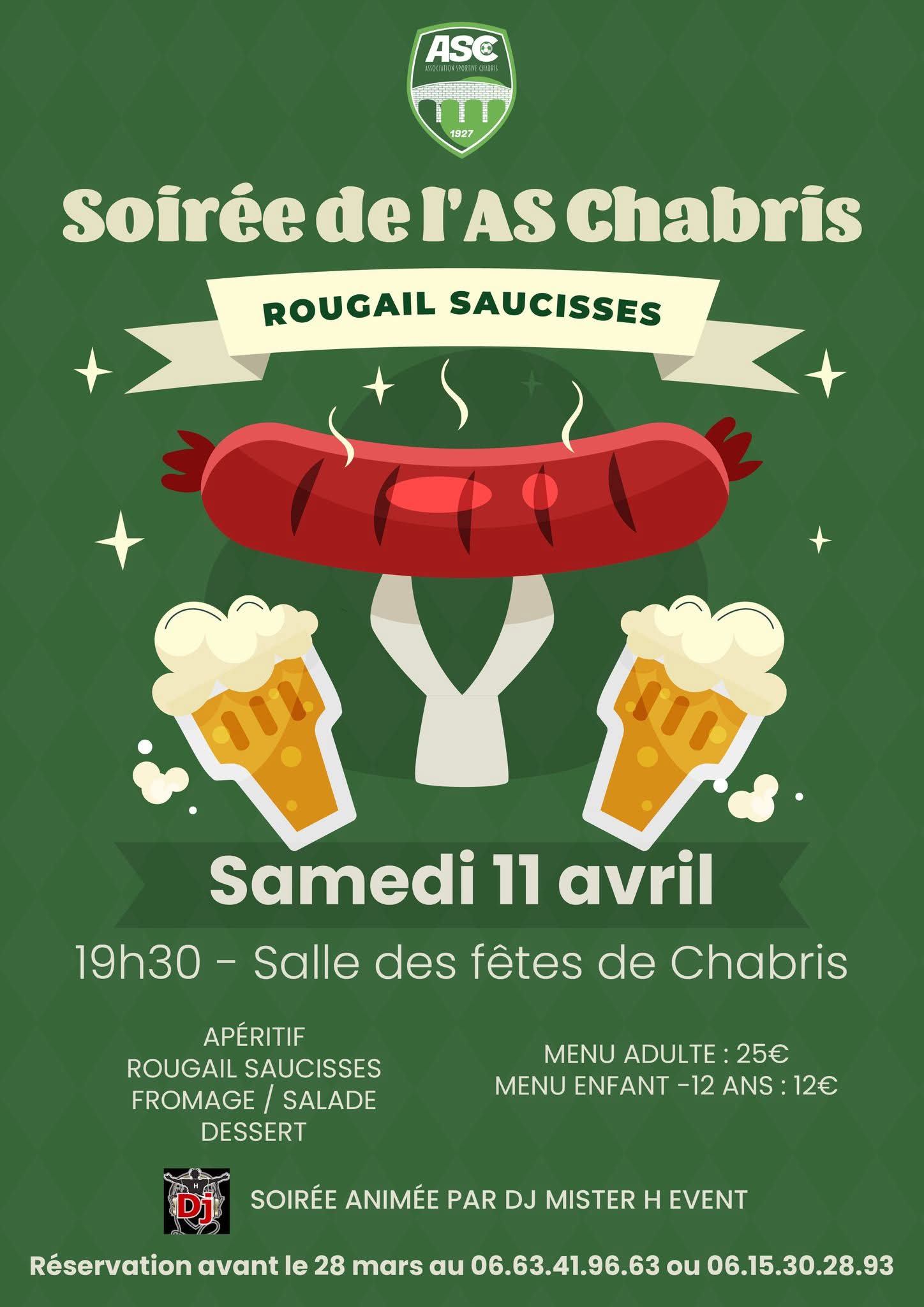AS Chabris football : soirée rougail saucisses