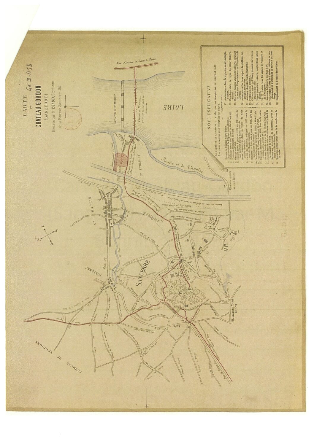Aubelles recherches carte ancienne chateau gordon