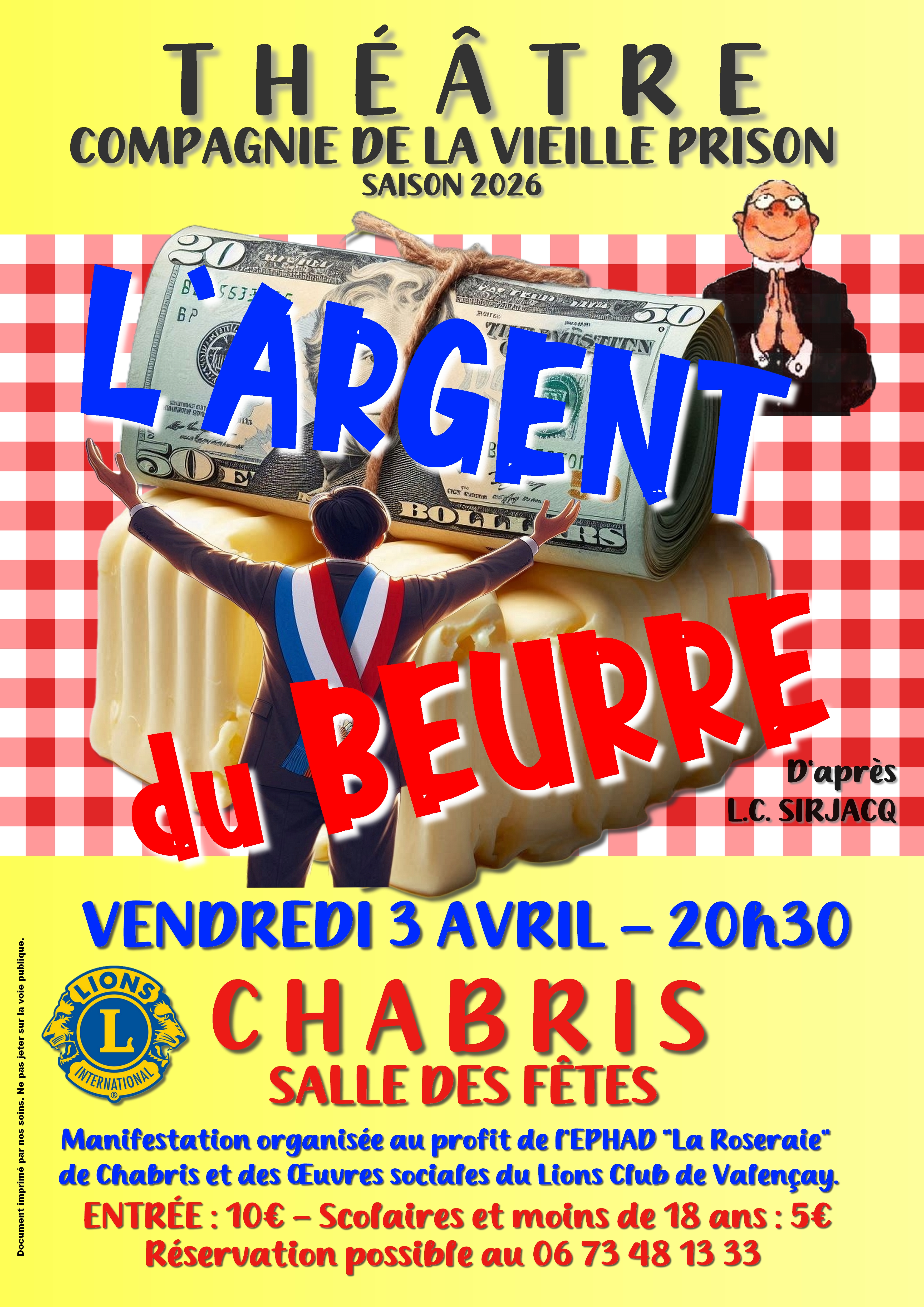 Lions Club de Valençay : pièce de théâtre