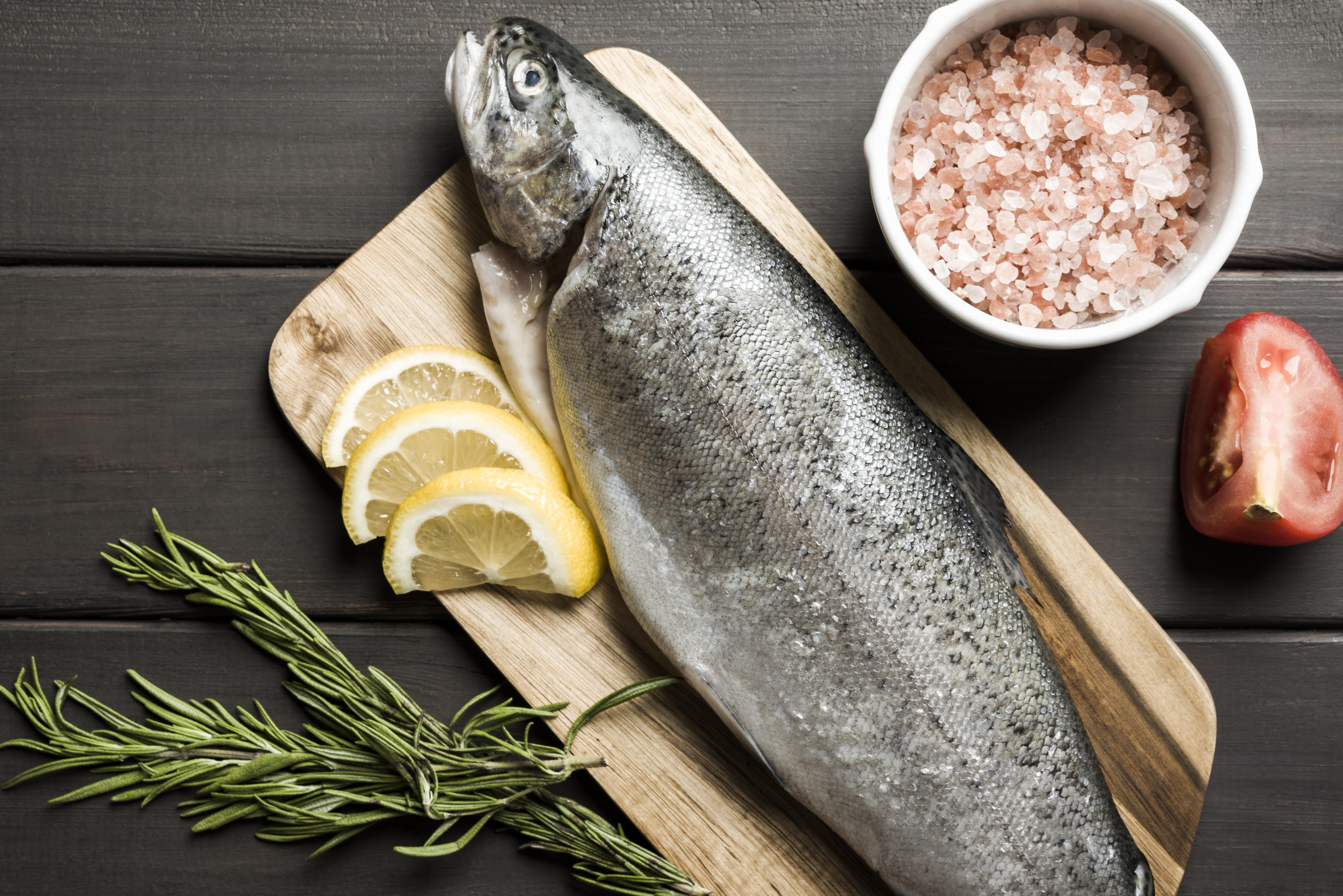 Filet de poisson blanc ou Truite et Huile d'amande
