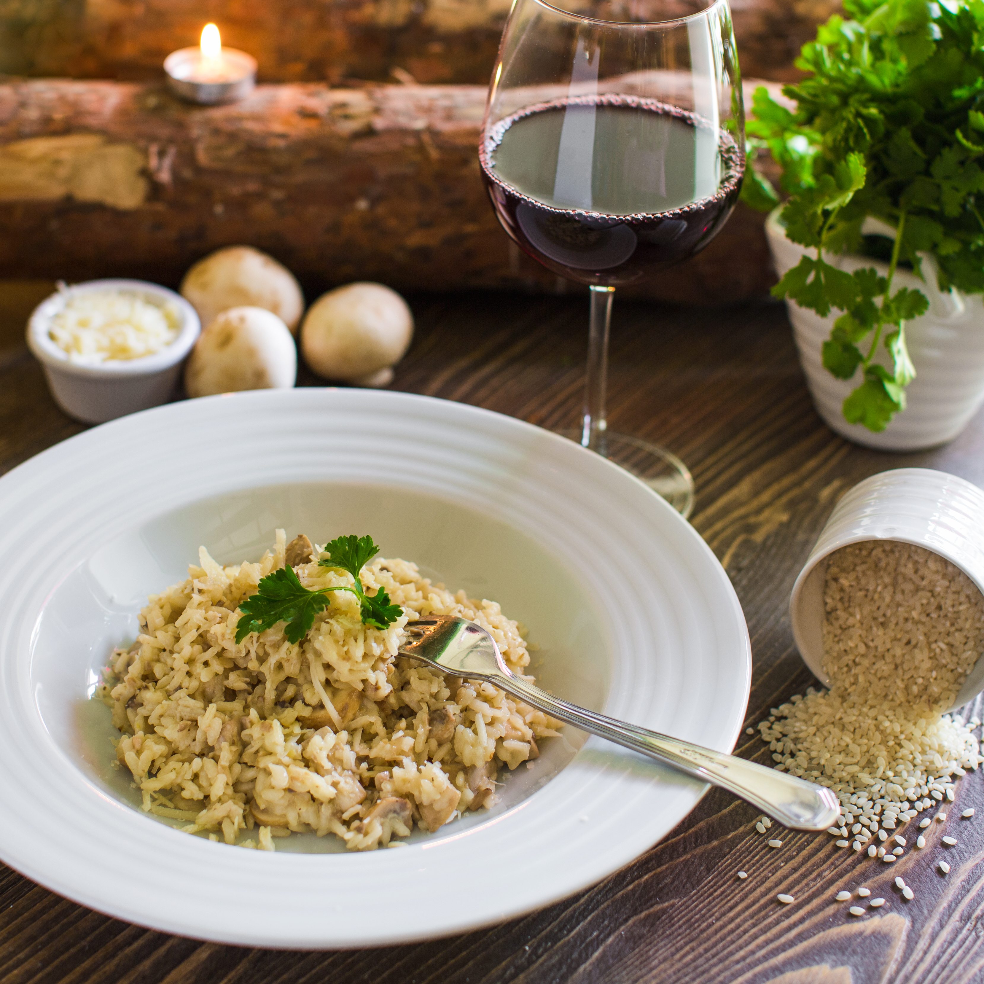 Risotto à l'huile de noisette