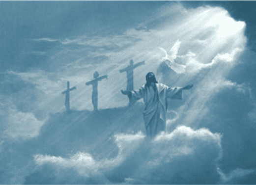 Jésus dans le ciel