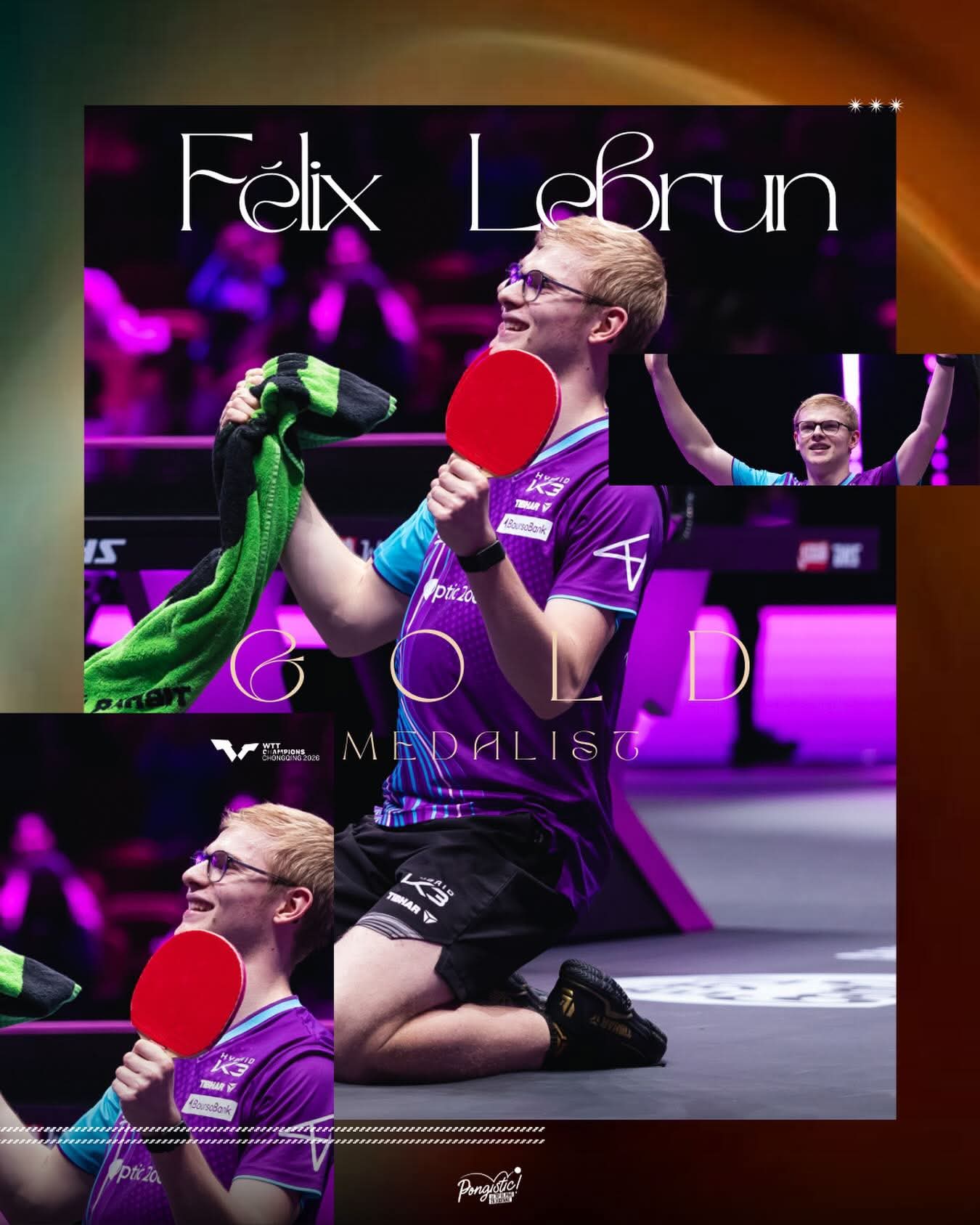  Félix Lebrun Vainqueur du WTT  Champion's de Chongqing de tennis de table