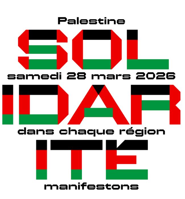 Solidarite avec le peuple Palestinien: Manifestation régionale à Nancy.
