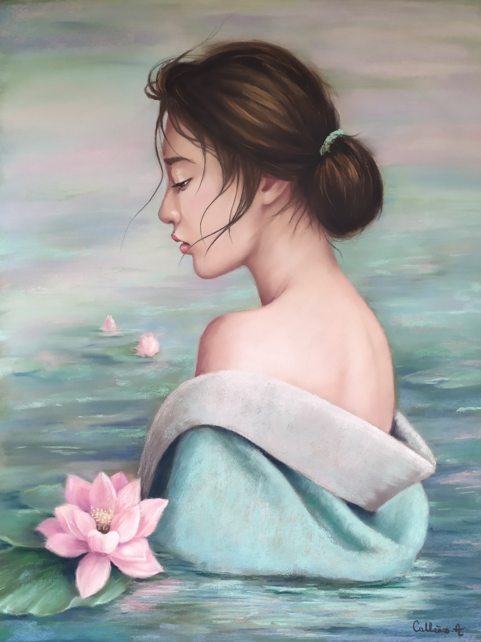 Armelle callenes se re nite pastel 80 x65 copie