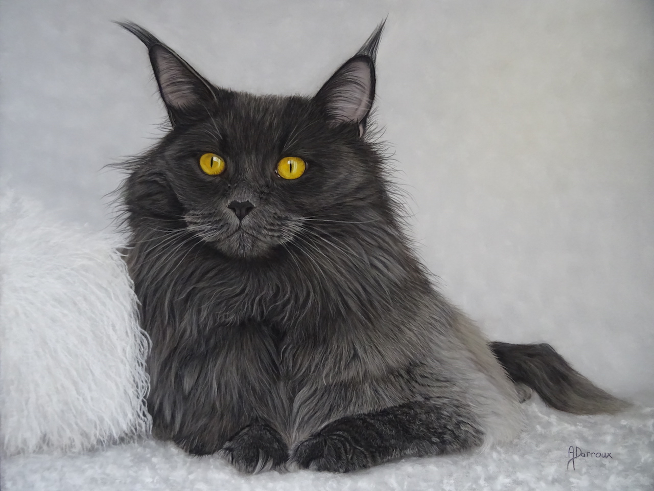 Darroux dans ses yuex le soleil entra pastel 64x54