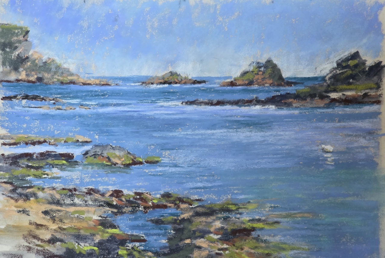 Marieoctobre mhdumas mare e basseportivy pastel 40x30cm