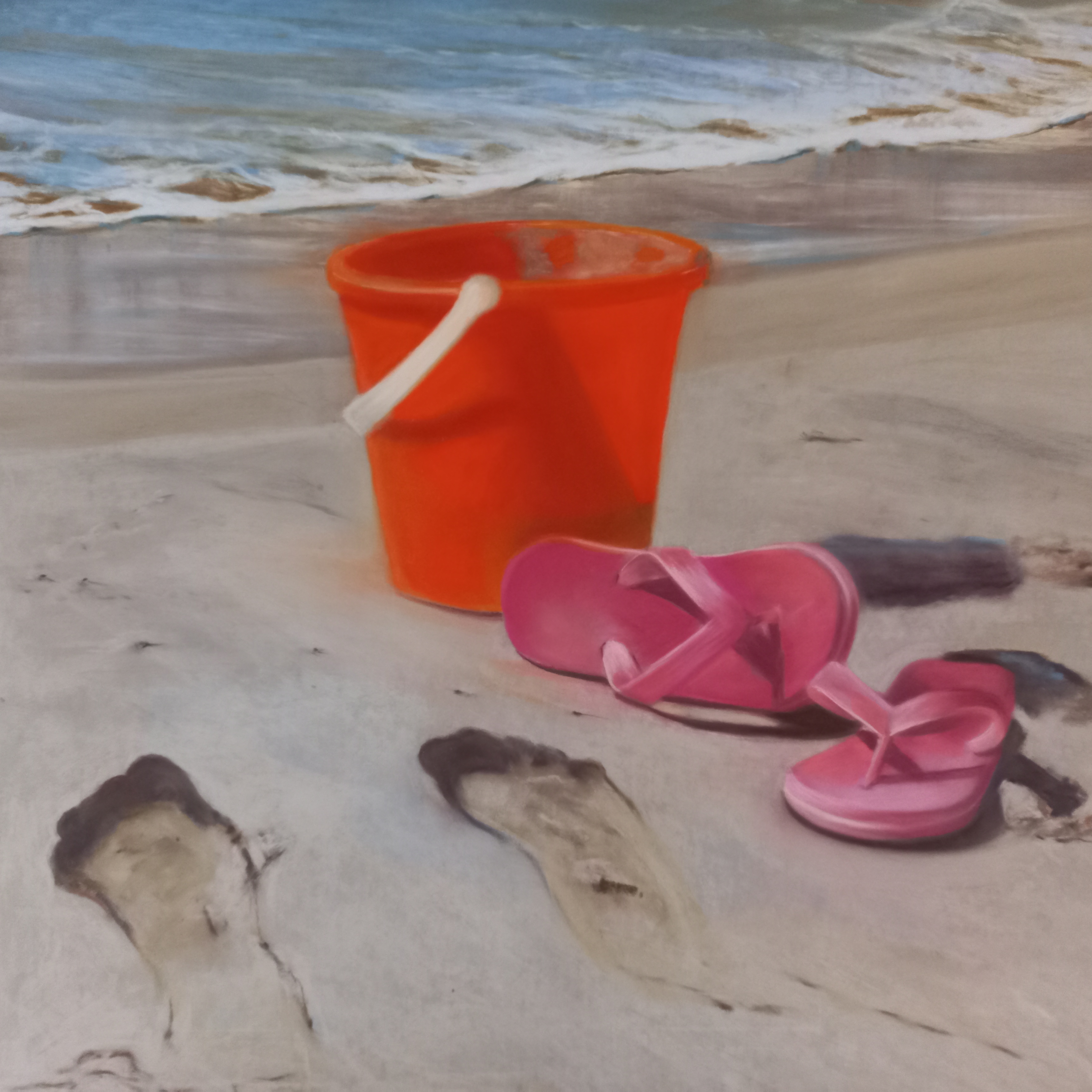 V fontaine les tongues pastel 63 l x 63 h